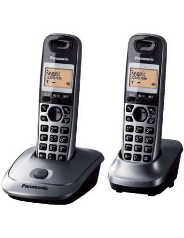 Telefon DECT Panasonic KX-TG2512, Gri Metalic