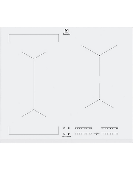 Plită cu inducție Electrolux EIV63440BW, Alb