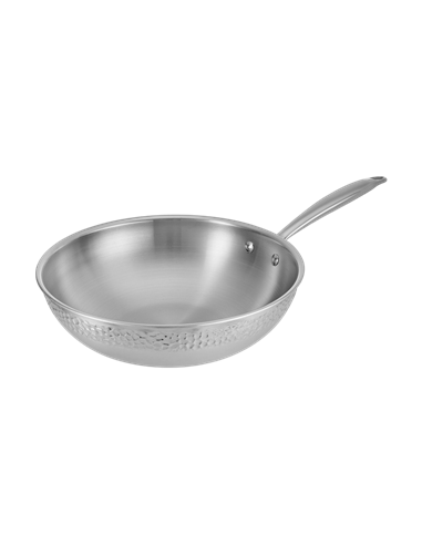 Tigaie WOK RESTO 95004, 28cm, Oțel inoxidabil