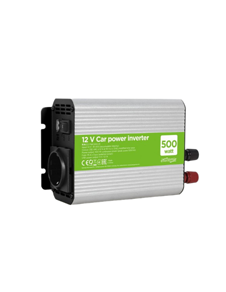 Invertor Auto Energenie EG-PWC500-01, 500W, Gri