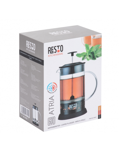 Cafetiera French Press RESTO 90501, 0,6L, Negru
