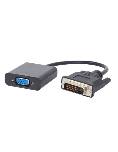 Convertor Video Cablexpert A-DVID-VGAF-01, DVI-D (M) - SVGA (F), 0,2m, Negru