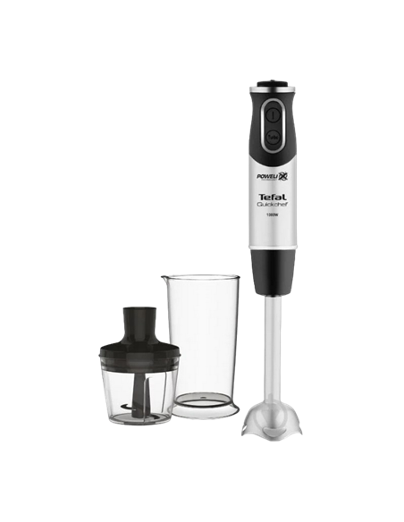 Blender de mână Tefal HB659838, Negru | Oțel inoxidabil