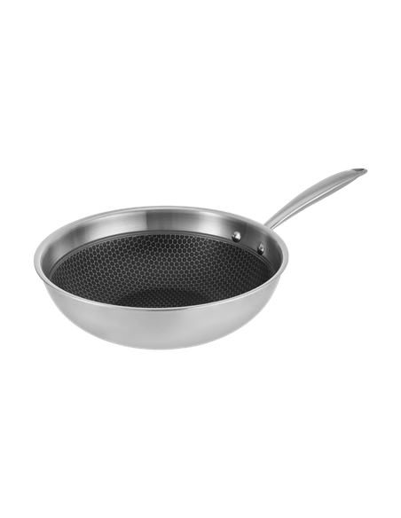 Tigaie WOK RESTO 95349, 28cm, Oțel inoxidabil