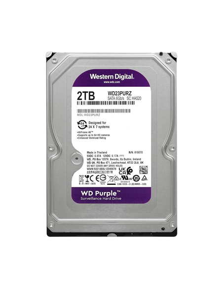 Unitate HDD Western Digital WD Purple, 3.5", 2 TB WD23PURZ