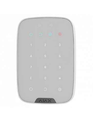 Беспроводная сенсорная клавиатура Ajax KeyPad Plus, Белый