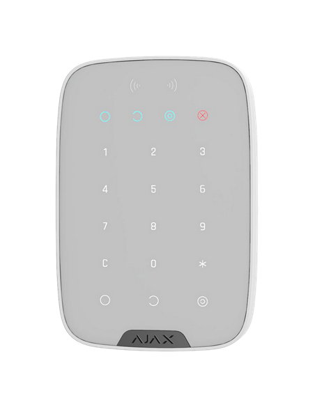 Беспроводная сенсорная клавиатура Ajax KeyPad Plus, Белый