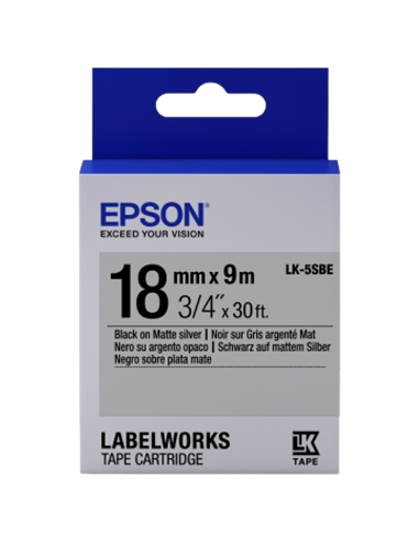 Картридж с лентой Epson LK-5SBE, 18 мм x 9 м