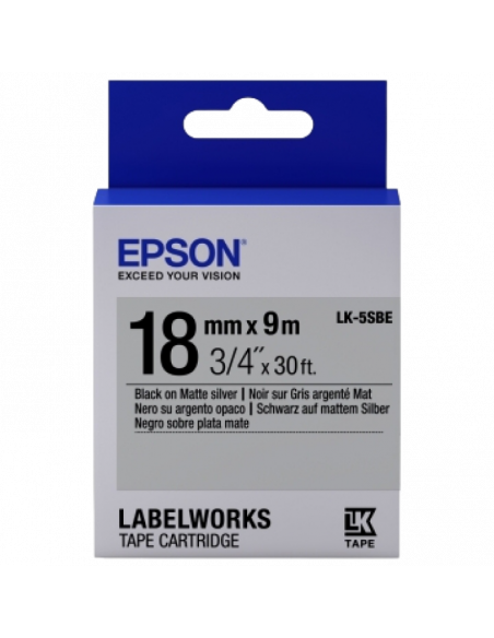 Картридж с лентой Epson LK-5SBE, 18 мм x 9 м