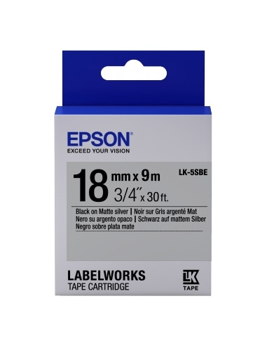 Картридж с лентой Epson LK-5SBE, 18 мм x 9 м