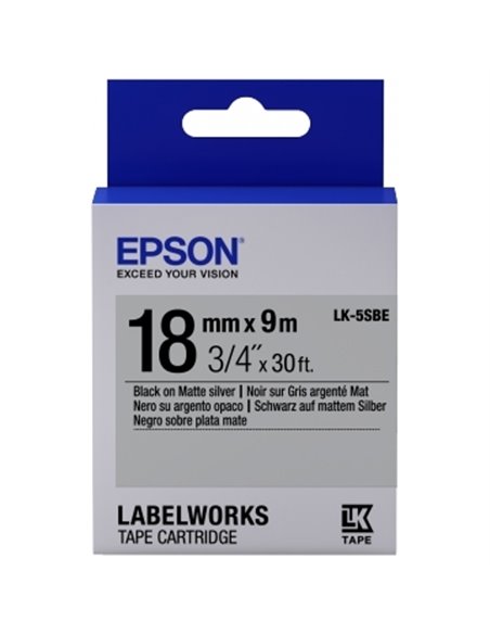 Картридж с лентой Epson LK-5SBE, 18 мм x 9 м