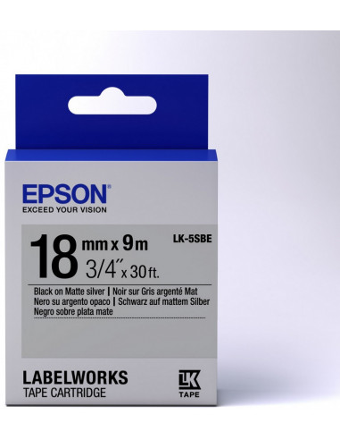 Картридж с лентой Epson LK-5SBE, 18 мм x 9 м