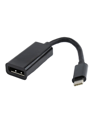 Adaptor Video Cablexpert A-CM-DPF-01, Type-C - DisplayPort (F), 0,15m, Negru