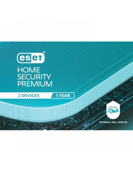 ESET Home Security Premium For 1 year. For protection 2 objects.