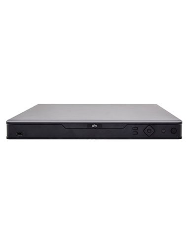 UNV NVR304-16E-B, 16-ch, 4 SATA, Incoming Bandwidth 160Mbps, 16 x 1080P@30 / 8 x 4MP@30 / 4 x 4K@30, Dual Network interface, ...