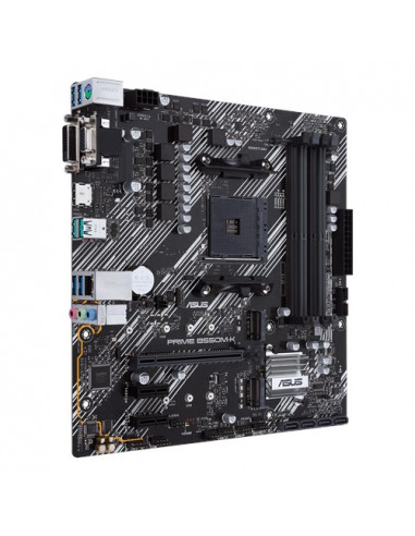 ASUS PRIME B550M-K, Socket AM4, AMD B550, Dual 4xDDR4-4600, APU AMD graphics, VGA, DVI, HDMI, 1xPCIeX16 4.0, 4xSATA3, 2xPCIeX...