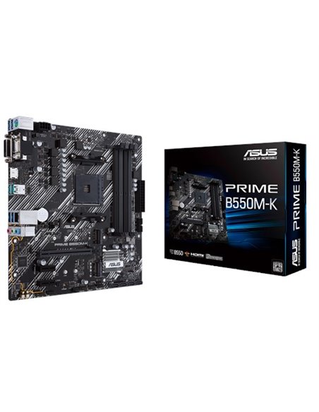 ASUS PRIME B550M-K, Socket AM4, AMD B550, Dual 4xDDR4-4600, APU AMD graphics, VGA, DVI, HDMI, 1xPCIeX16 4.0, 4xSATA3, 2xPCIeX...