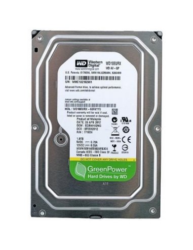 3.5” HDD 1.0TB Western Digital WD10EURX AV-GP™, IntelliPower, 64MB, SATAIII, NP