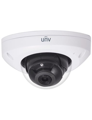 UNV IPC314SR-DVPF36, Prime-II DOME 4Mp, 1/3", Fixed lens 3.6mm, IR up to 30m, 2592*1520: 20fps 2560*1440: 25fps, Ultra 265/H...