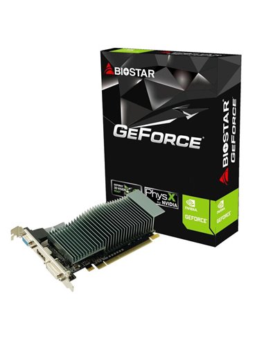 BIOSTAR GeForce G210 1GB GDDR3, 64bit, 589/1333Mhz, 1xVGA, 1xDVI, 1xHDMI, Single fan, Low profile, Retail (VN2103NHG6)