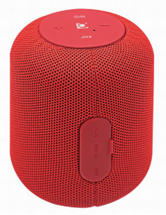 Колонка Портативная Gembird SPK-BT-15-R, Red / 5W / Bluetooth / USB / microSD / 1200 mAh