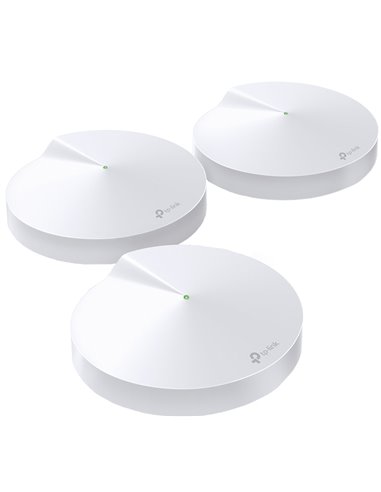 TP-LINK Deco M5 (3-pack) AC1300 Mesh Wi-Fi System, 2 LAN/WAN Gigabit Port, 867Mbps on 5GHz + 400Mbps on 2.4GHz, 802.11ac/b/g...