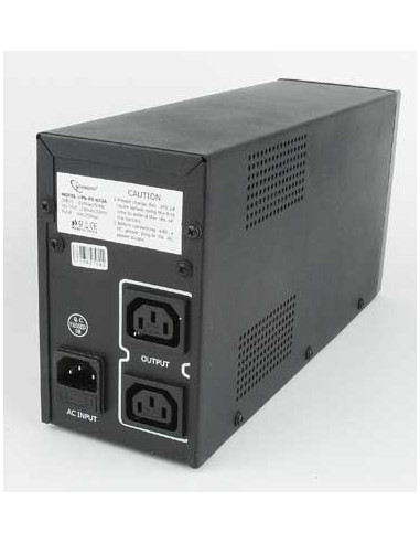 Gembird Power Cube UPS-PC-850AP 850 VA (520 W) line interactive UPS with AVR, Sockets: 1x C14 input, 2x C13 outputs USB-BF c...
