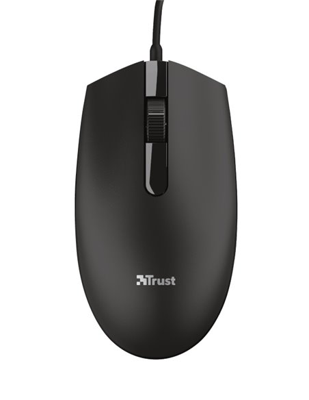 Trust Basi Wired Optical Mouse, 1200 dpi, 3 button, USB, 1.6 m, Black