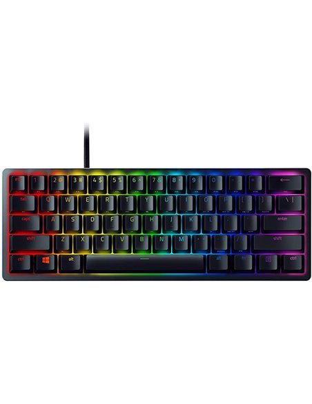 RAZER Huntsman Mini Gaming Keyboard, 60% Form Factor, Clicky Optical Switch - Red, Doubleshot PBT Keycaps With Side-Printed S...