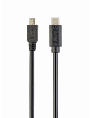 Cable USB 2.0 Micro BM to Type-C - 1m - Cablexpert CCP-USB2-mBMCM-1M, USB 2.0 Micro BM to Type-C cable (Micro BM/CM), 1 m