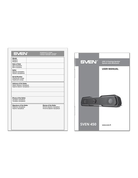 Boxe SVEN 450 / 10W / Bluetooth / USB power / RGB / Black