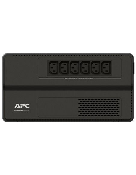 APC Easy-UPS BV650I, 650VA/375W, AVR, Line interactive, 6 x IEC Sockets (all 6 Battery Backup + Surge Protected), 1.5 m