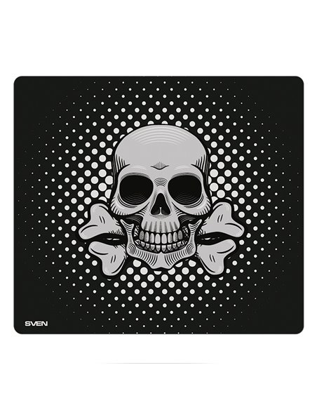 SVEN MP-GF2M, Gaming Mouse Pad ”Scull”, Dimensions: 320 x 270 х 3 mm, Non-slip rubber base