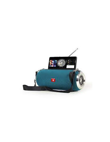 Boxa portabila Gembird SPK-BT-17-G, Green / 10W / Bluetooth / USB / microSD / 1200 mAh