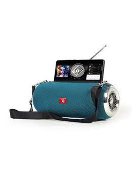 Колонка Портативна Gembird SPK-BT-17-G, Green / 10W / Bluetooth / USB / microSD / 1200 mAh