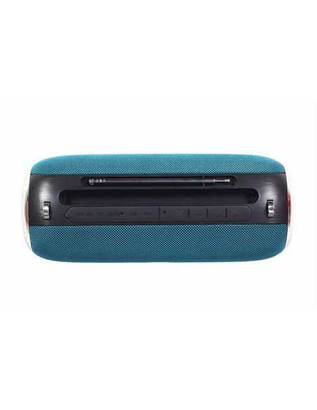 Колонка Портативна Gembird SPK-BT-17-G, Green / 10W / Bluetooth / USB / microSD / 1200 mAh