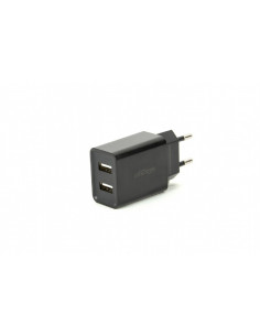 USB Charger Gembird EG-U2C2A-03-BK, 2-port universal USB charger, 2.1 A, Black