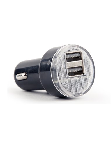 USB Car Charger - EnerGenie EG-U2C2A-CAR-02, 2-port USB car charger, 2.1 A, black