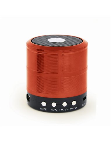 Boxa portabila Gembird SPK-BT-08 Red / 3W / Bluetooth / microSD / 400 mAh