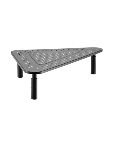 Gembird MS-TABLE-02, Adjustable monitor stand (triangle), 20 kg, 500 x 285 x 120 mm, Height range: 100/120/140 mm