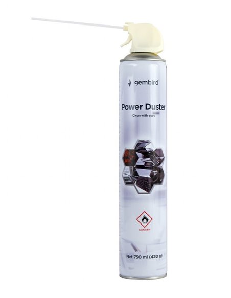 Gembird Compressed air 750ml (CK-CAD-FL750-01), Extension tube for precision-dusting