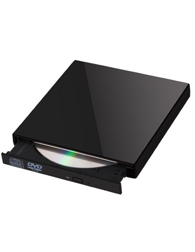 External DVDRW Drive Gembird DVD-USB-02-SV, Portable-17mm, CDR/RW +24x/-24x, DVDR+8x/-8x, RW+6x/-6x, DL+6x, RAM 5x, USB2.0, S...