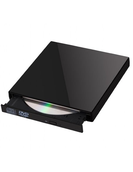 External DVDRW Drive Gembird DVD-USB-02-SV, Portable-17mm, CDR/RW +24x/-24x, DVDR+8x/-8x, RW+6x/-6x, DL+6x, RAM 5x, USB2.0, S...