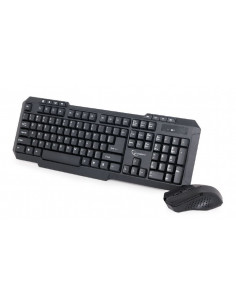 Gembird KBS-WM-02, Wireless desktop set, US layout, Black 2