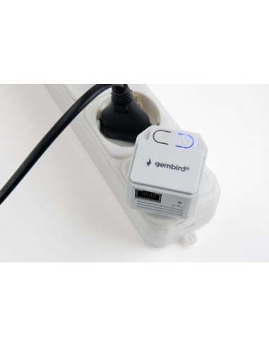 Wi-Fi repeater Gembird WNP-RP300-03 / N300 / Wi-Fi4 / 1 x 10/100M RJ45 / White