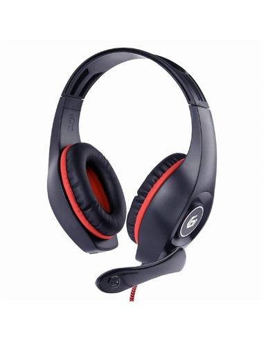 Наушники Gembird GHS-05-R, Black/red