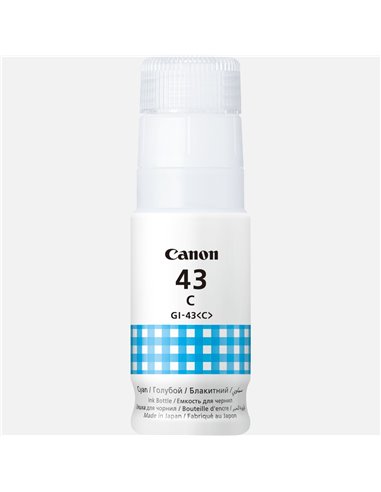 Ink Bottle Canon INK GI-43 C (4672C001), Cyan, 60ml for Canon Pixma G640/540, 8000 pages.