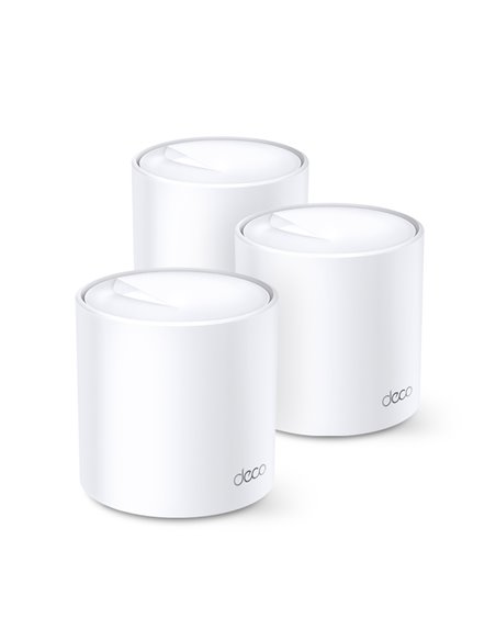 TP-LINK Deco X20(3-pack) AX1800 Mesh Wi-Fi 6 System, 2 LAN/WAN Gigabit Port, 1201Mbps on 5GHz + 574Mbps on 2.4GHz, 802.11ax/...