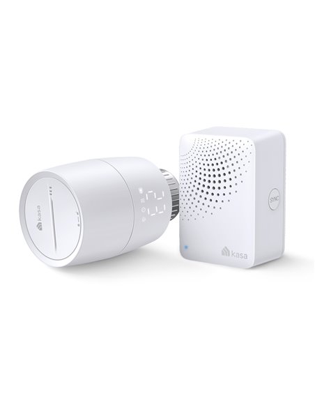 Kit Termostat Smart pentru calorifer + Hub TP-LINK Kasa KE100 Kit, White