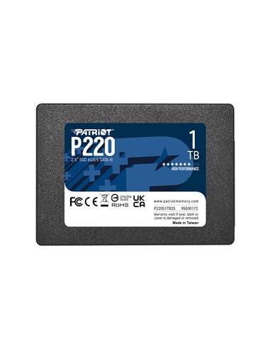 2,5” SSD Patriot P220 1.0TB